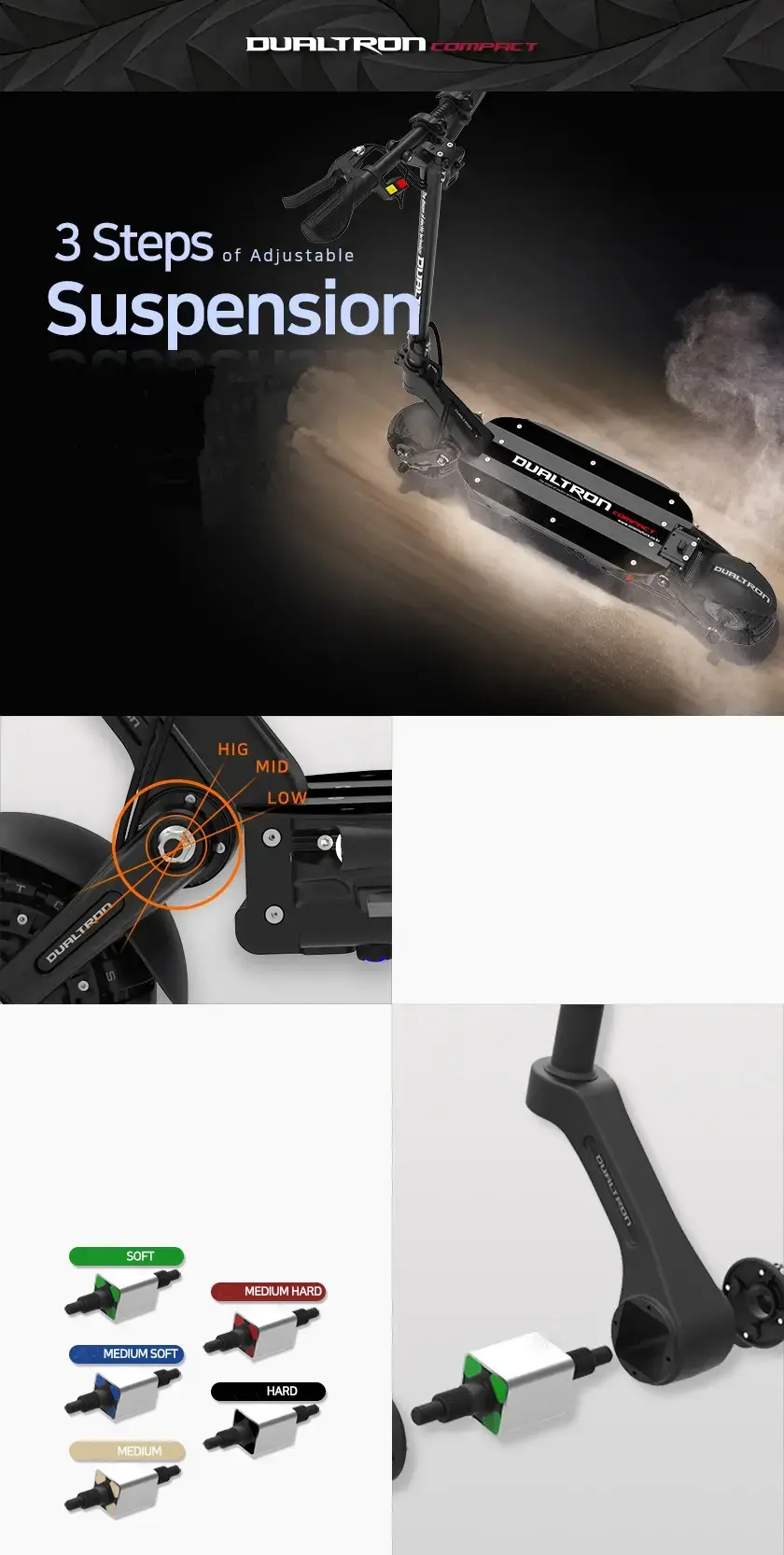 Dualtron Compact suspension