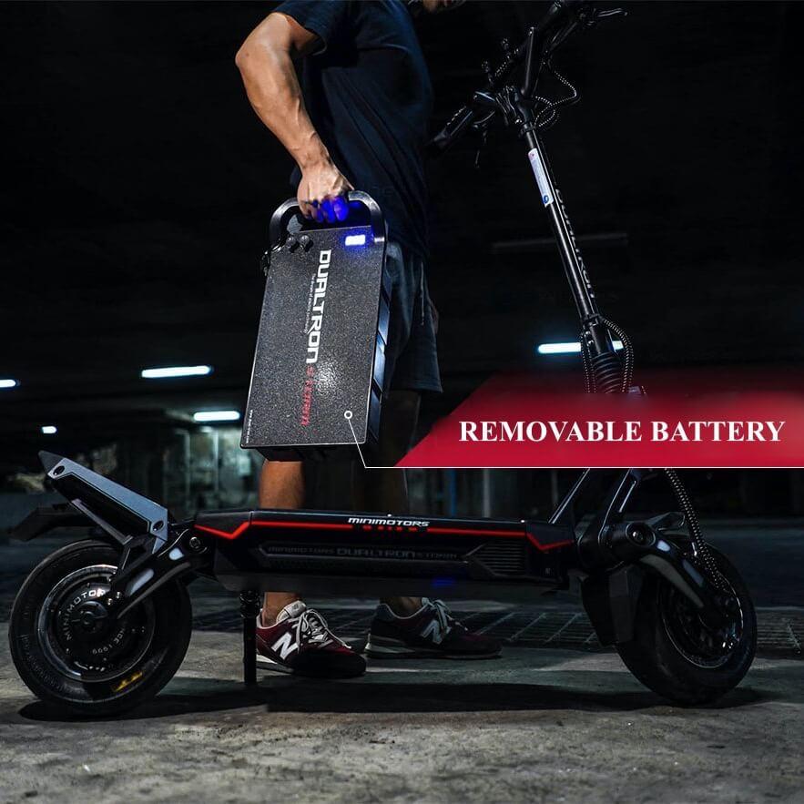 El-sparkesykkel Avtakbart batteri