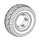 Komplett hjul – 10 tum – för Dualtron