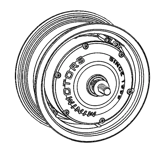 [SP-D-100-D-18] Motor for Bluetran Lightning (Front)